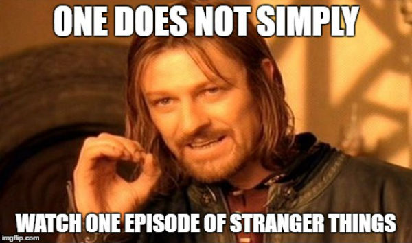 one does not stranger things