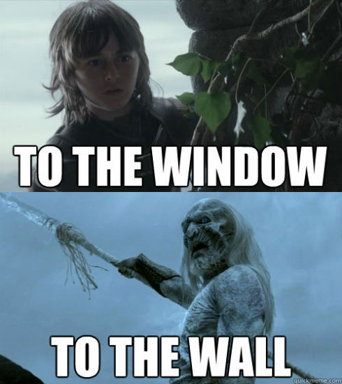 Window to the Wall game of thrones