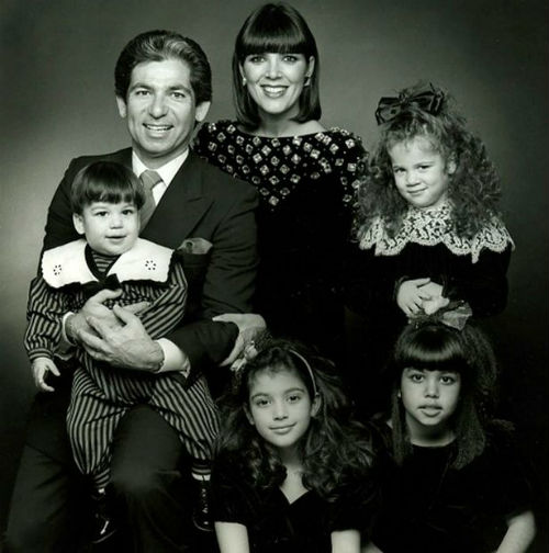 robert kardashian family photo