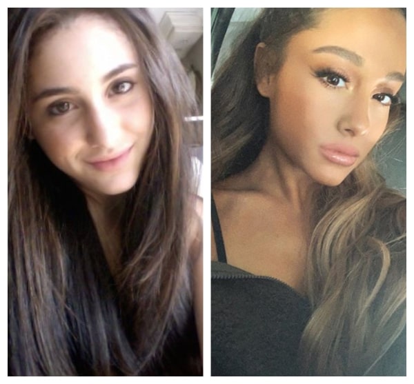 ariana grande before after
