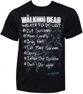 The Walking Dead To Do List T-shirt
