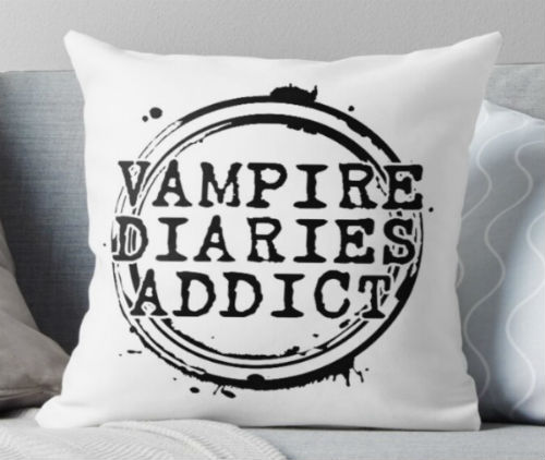 vampire diaries addict pillow